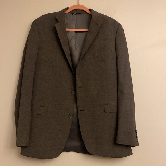 Saks Fifth Ave Men’s Trim Fit Suit 44 L Pants 37 - Picture 3 of 15